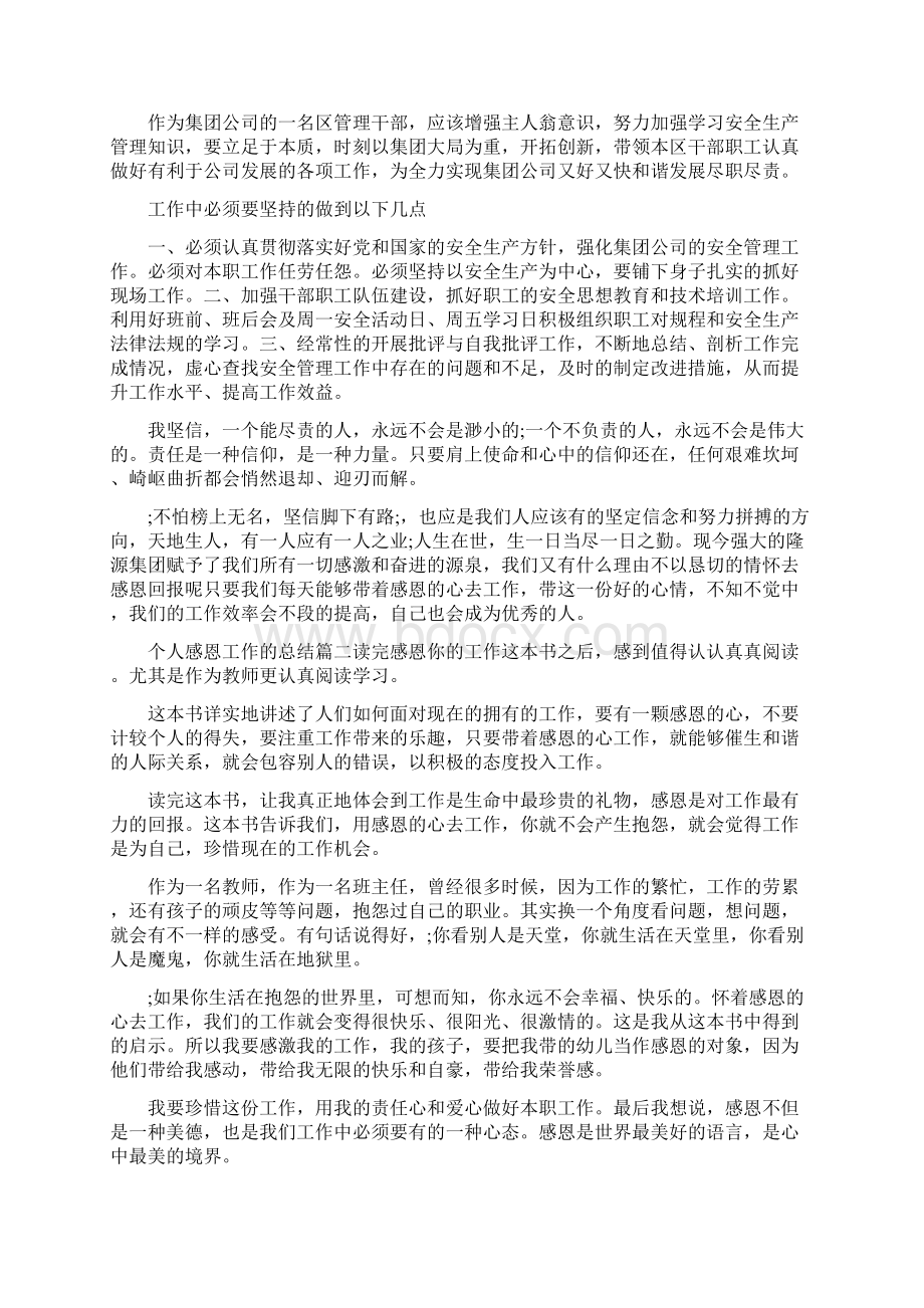 个人感恩工作的总结报告.docx_第2页