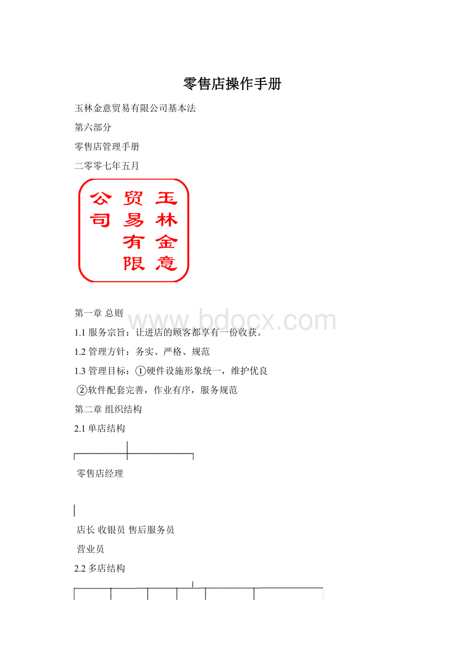 零售店操作手册Word格式.docx_第1页