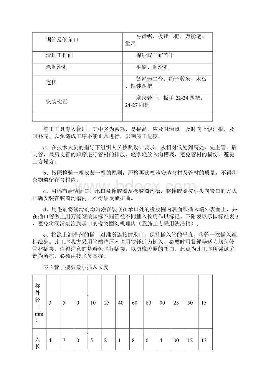 PVC管泄水阀井埋地水池施工组织设计Word文档格式.docx_第3页