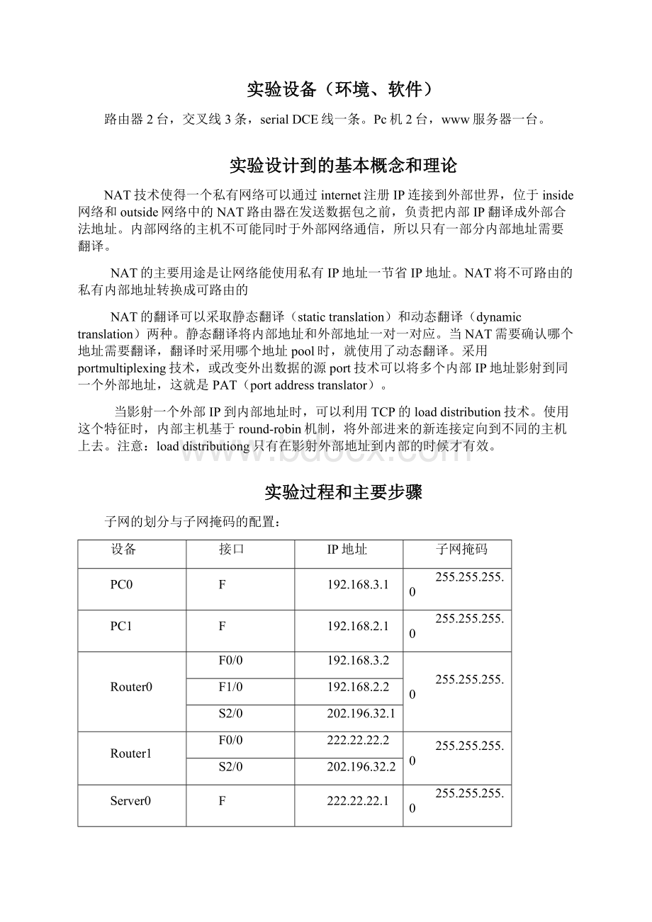 实验一NAT配置实验报告.docx_第2页