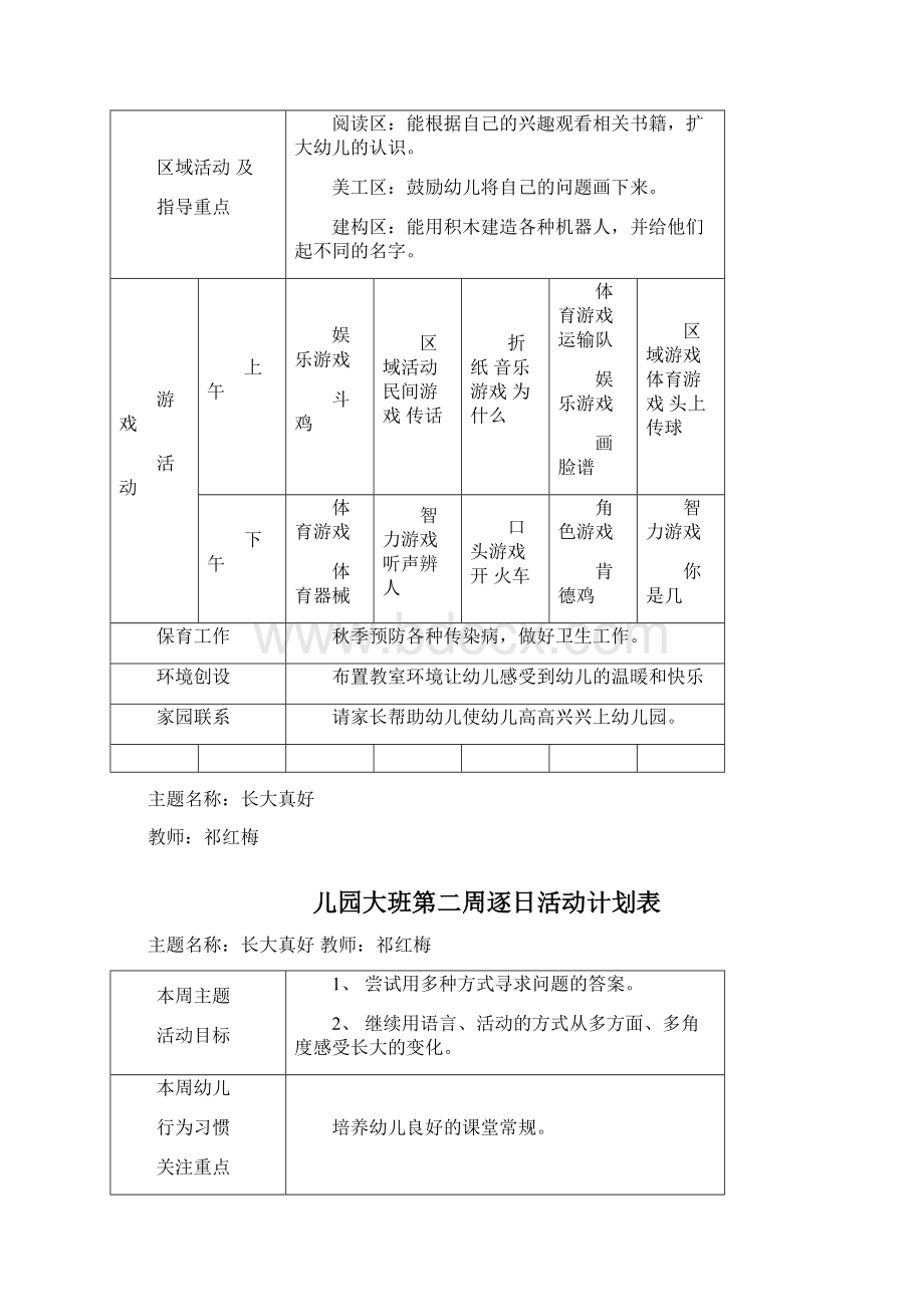 大班周计划表Word下载.docx_第2页