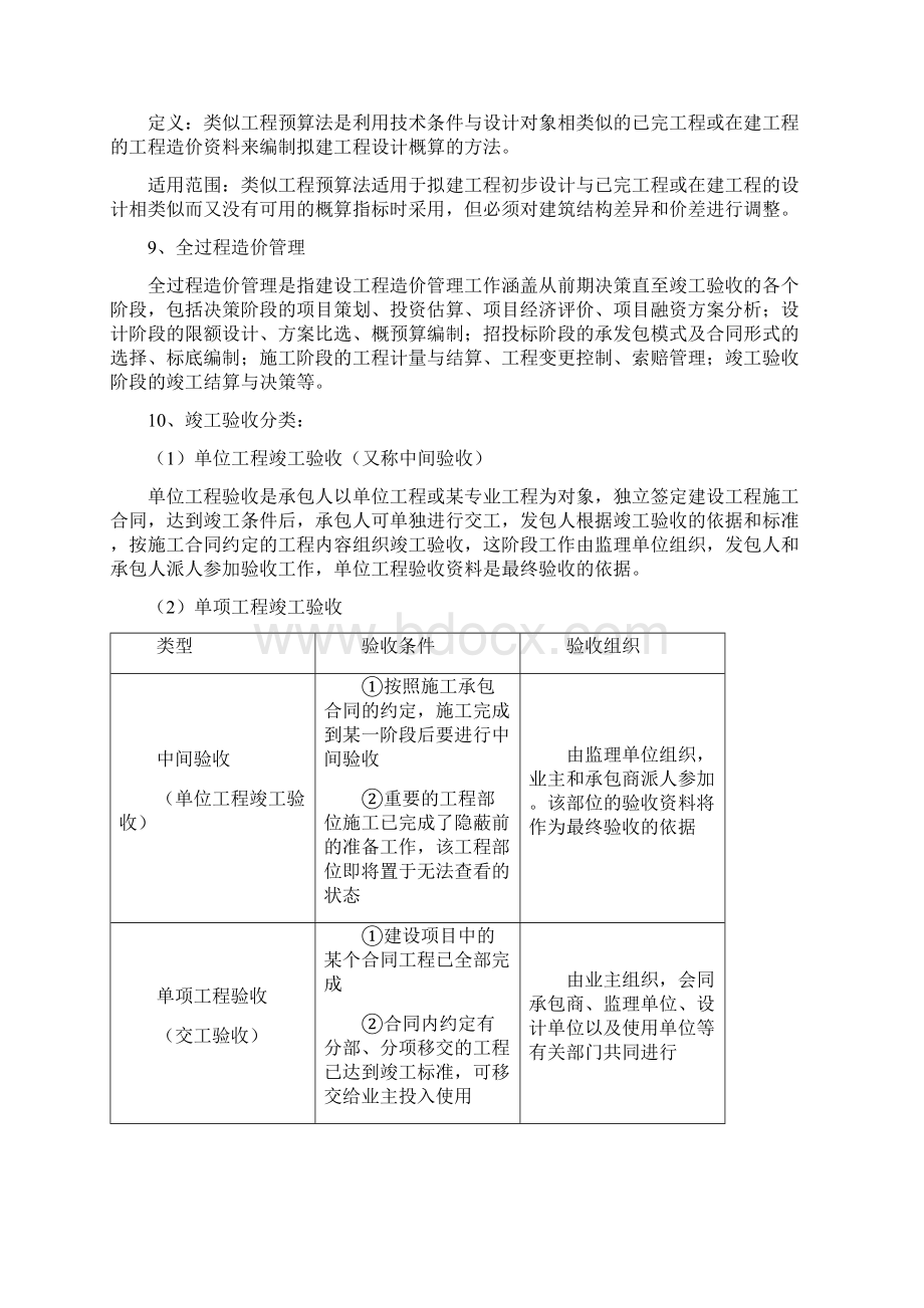 江西理工大学工程造价管理复习资料剖析.docx_第3页