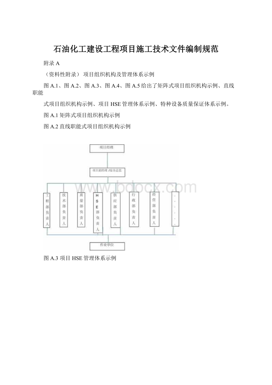 石油化工建设工程项目施工技术文件编制规范文档格式.docx