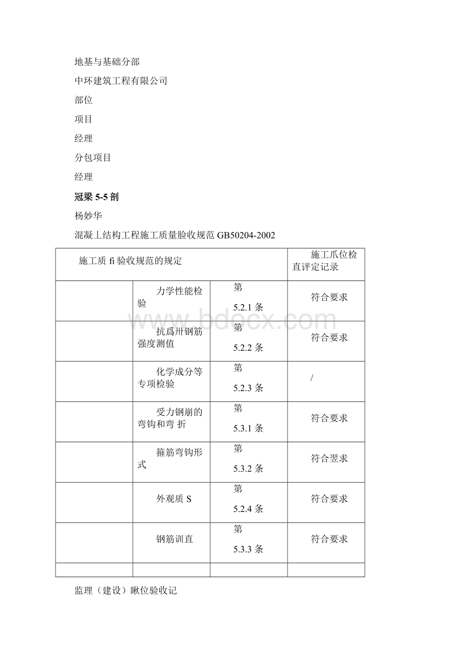 冠梁钢筋工程检验批及隐蔽验收Word格式.docx_第3页