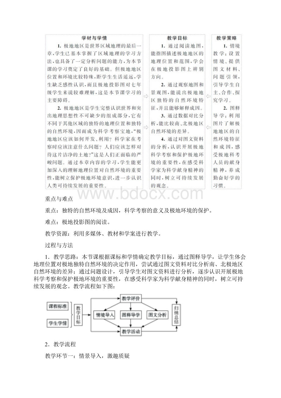 七年级地理下册 第十章 极地地区教学设计 新版新人教版.docx_第2页