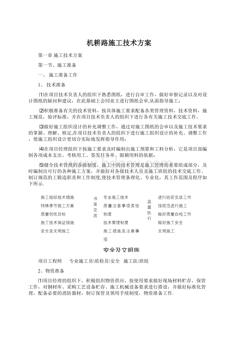 机耕路施工技术方案Word格式文档下载.docx_第1页