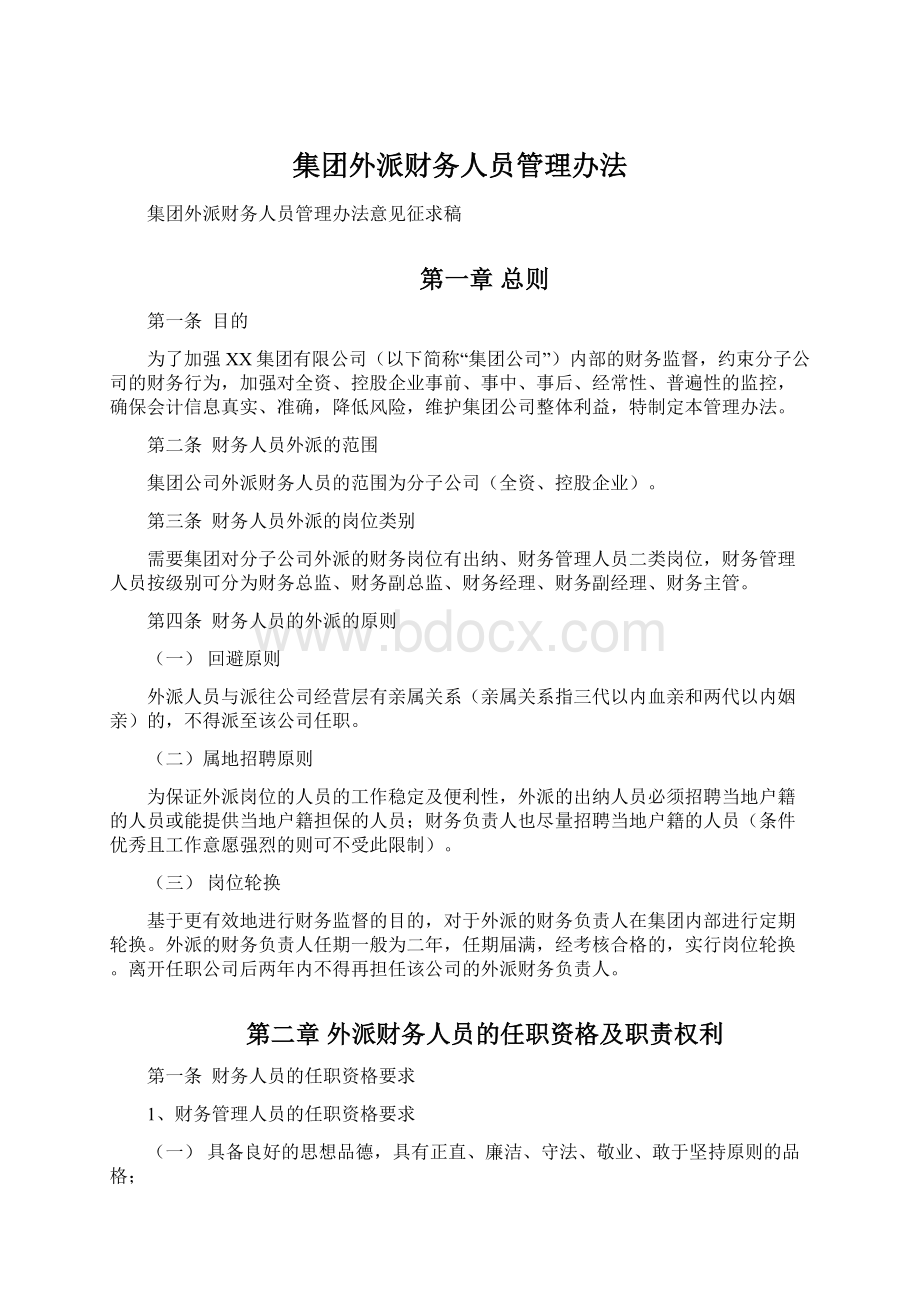 集团外派财务人员管理办法.docx