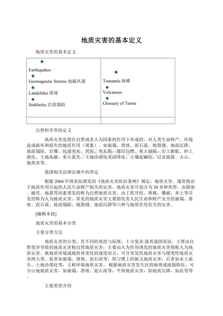 地质灾害的基本定义.docx_第1页