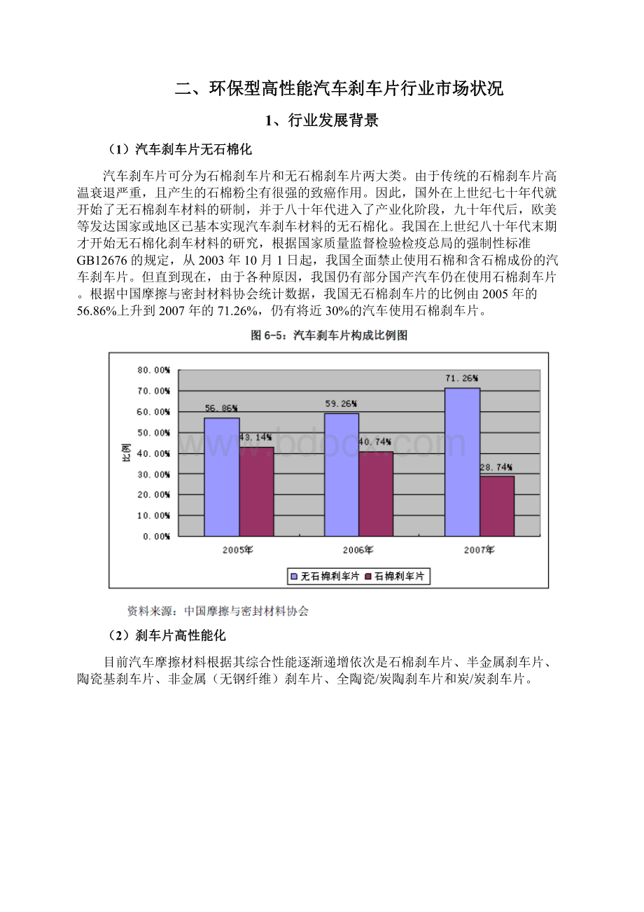 环保型高性能汽车刹车片行业分析报告Word格式文档下载.docx_第2页