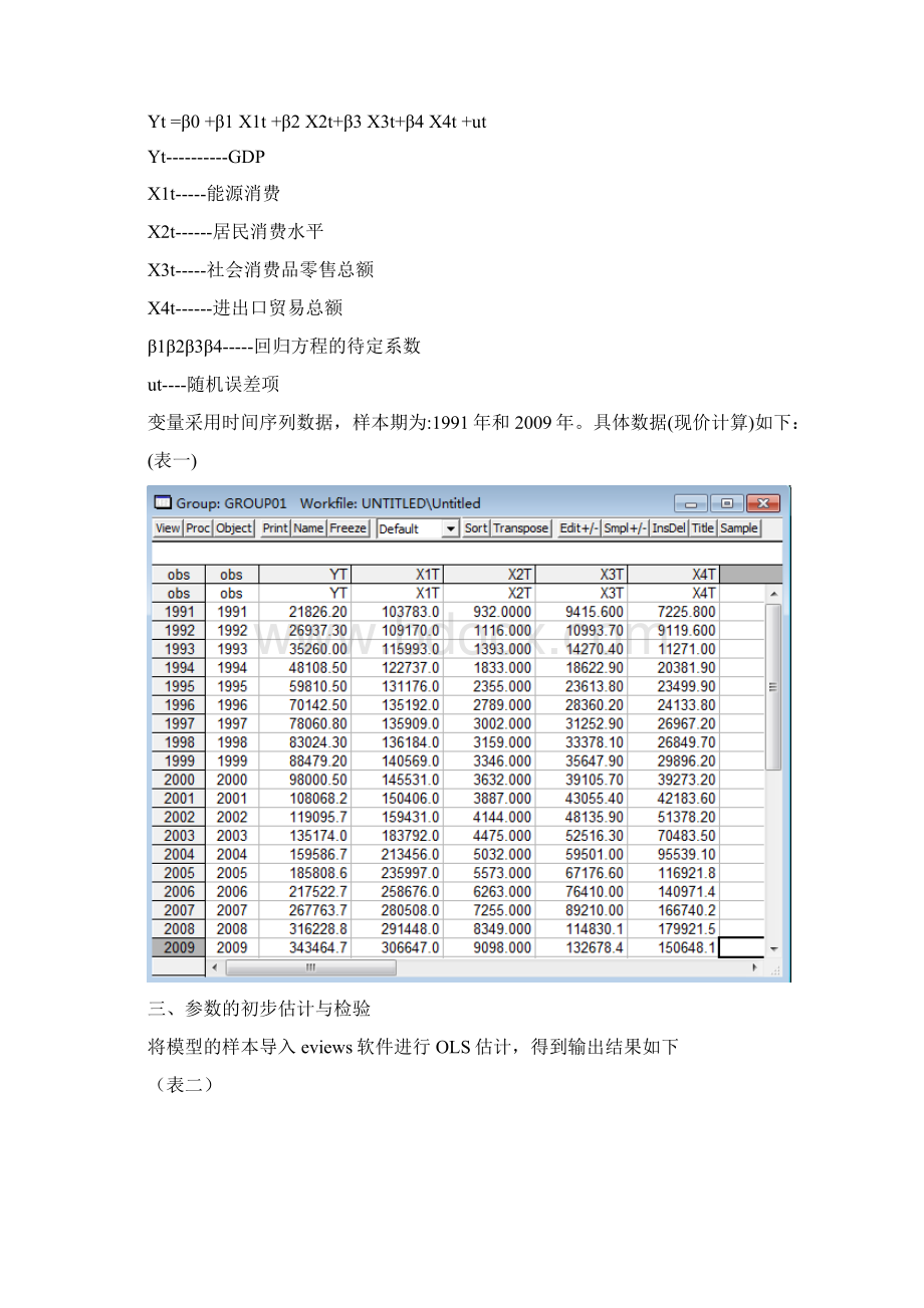 我国的GDP影响因素的实证分析.docx_第2页