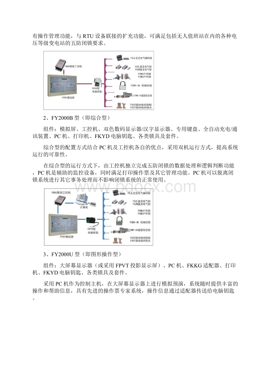 FY型微机防误闭锁装置用户使用手册Word格式.docx_第2页