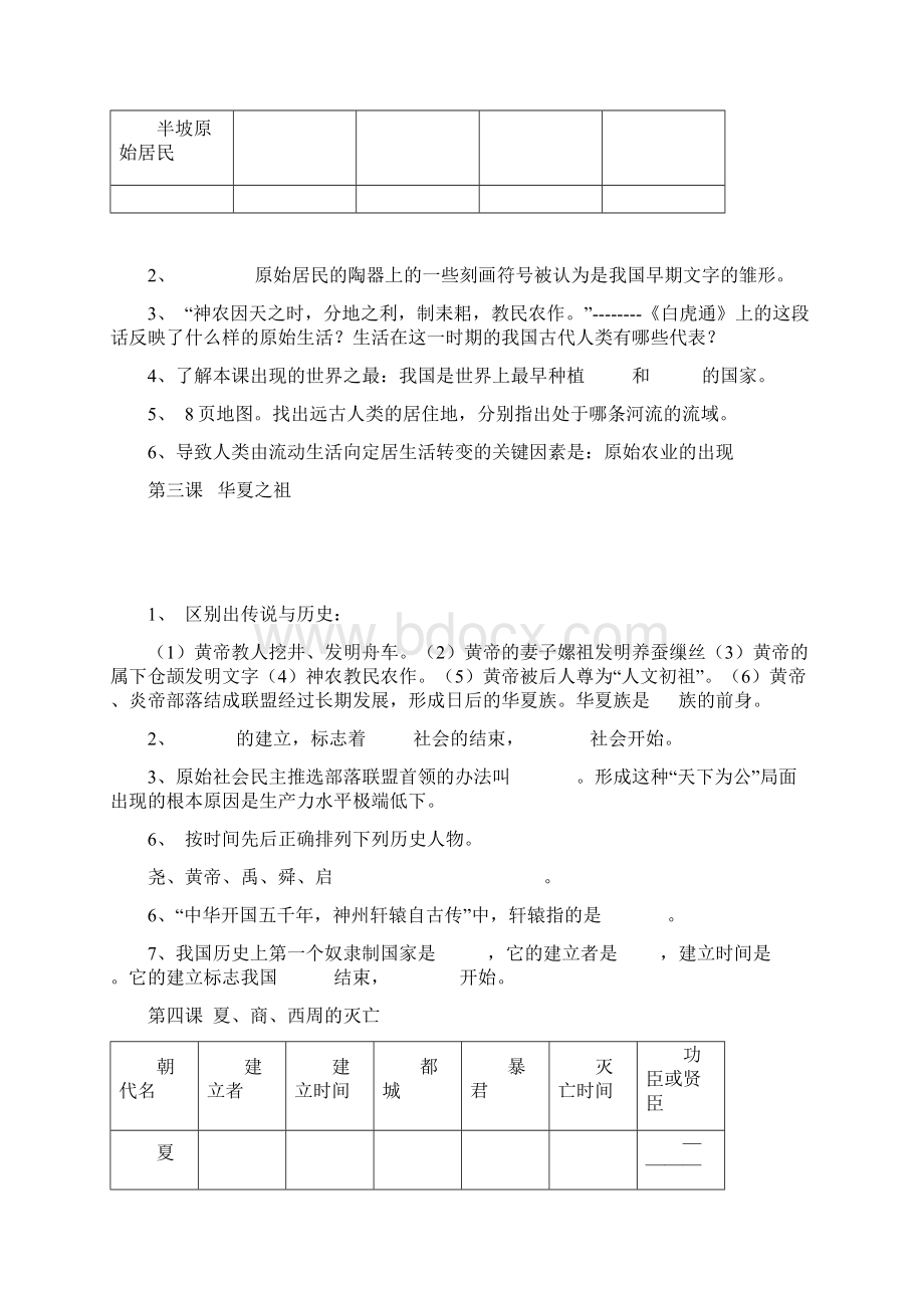 七年级历史第一册复习提纲doc128Word格式.docx_第2页