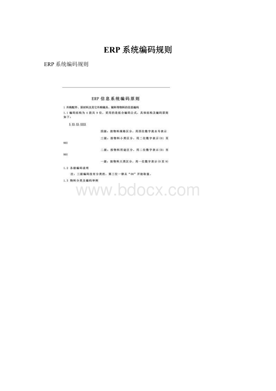 ERP系统编码规则文档格式.docx