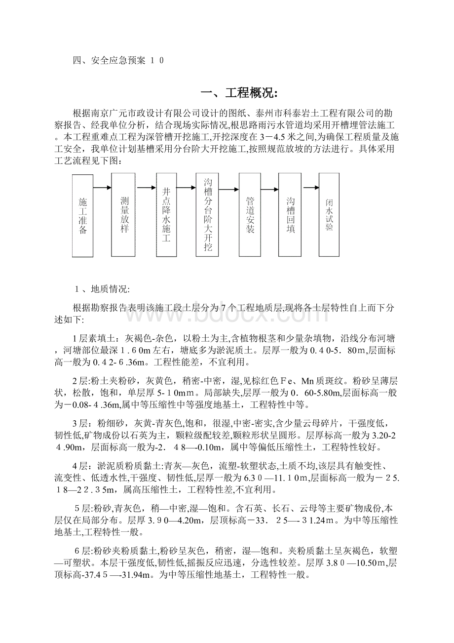 污水管道深沟槽大开挖施工方案.docx_第2页