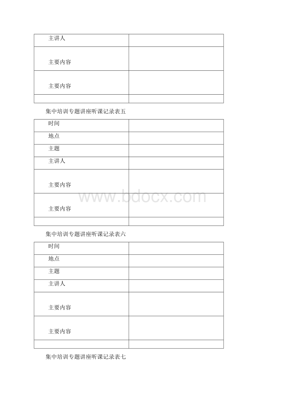 中小学教师集中培训专题讲座听课记录表校本培训.docx_第3页