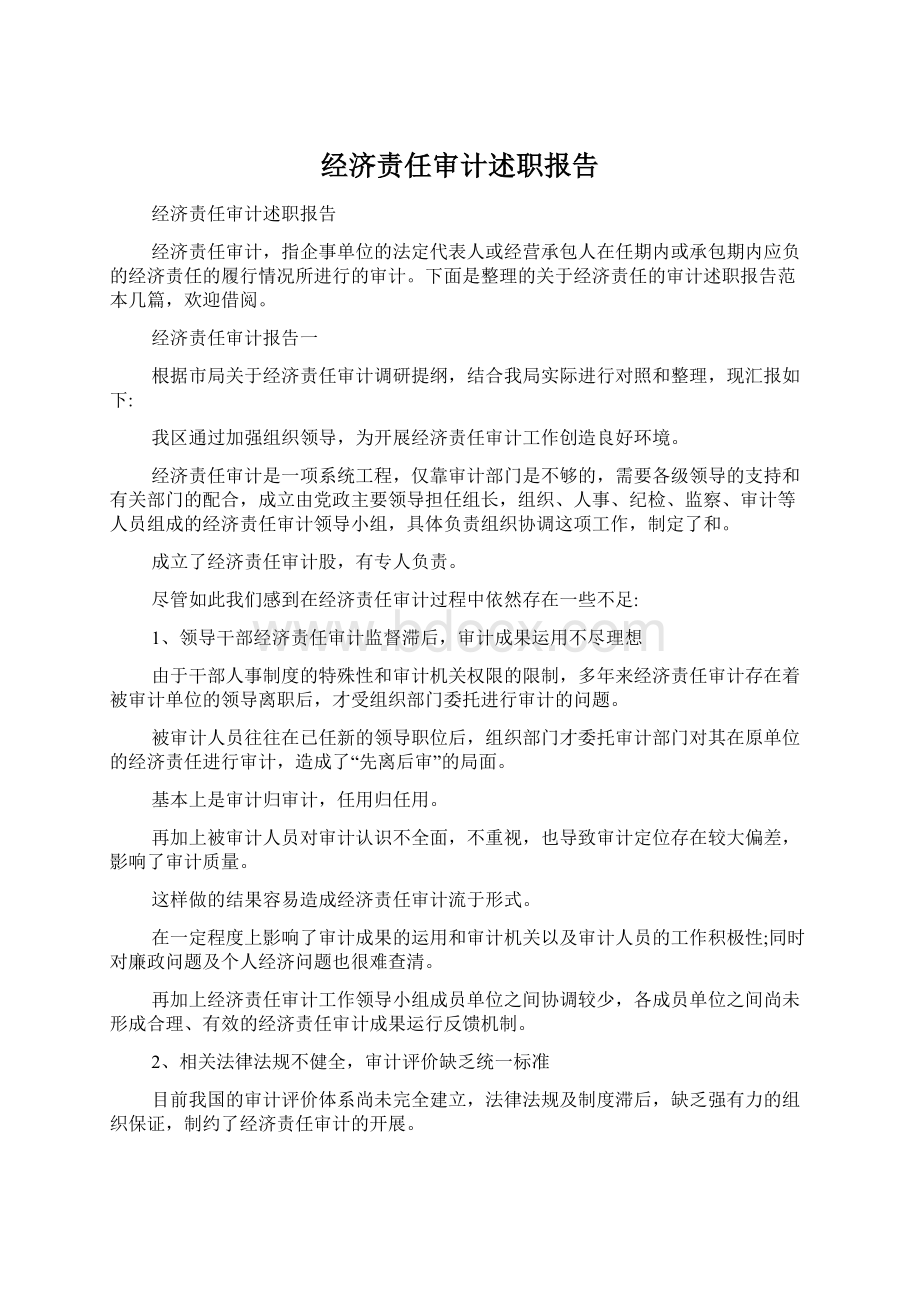 经济责任审计述职报告.docx