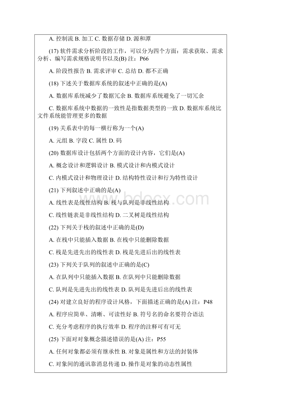 参加计算机二级考试的同学一定要背的滚瓜烂熟.docx_第3页