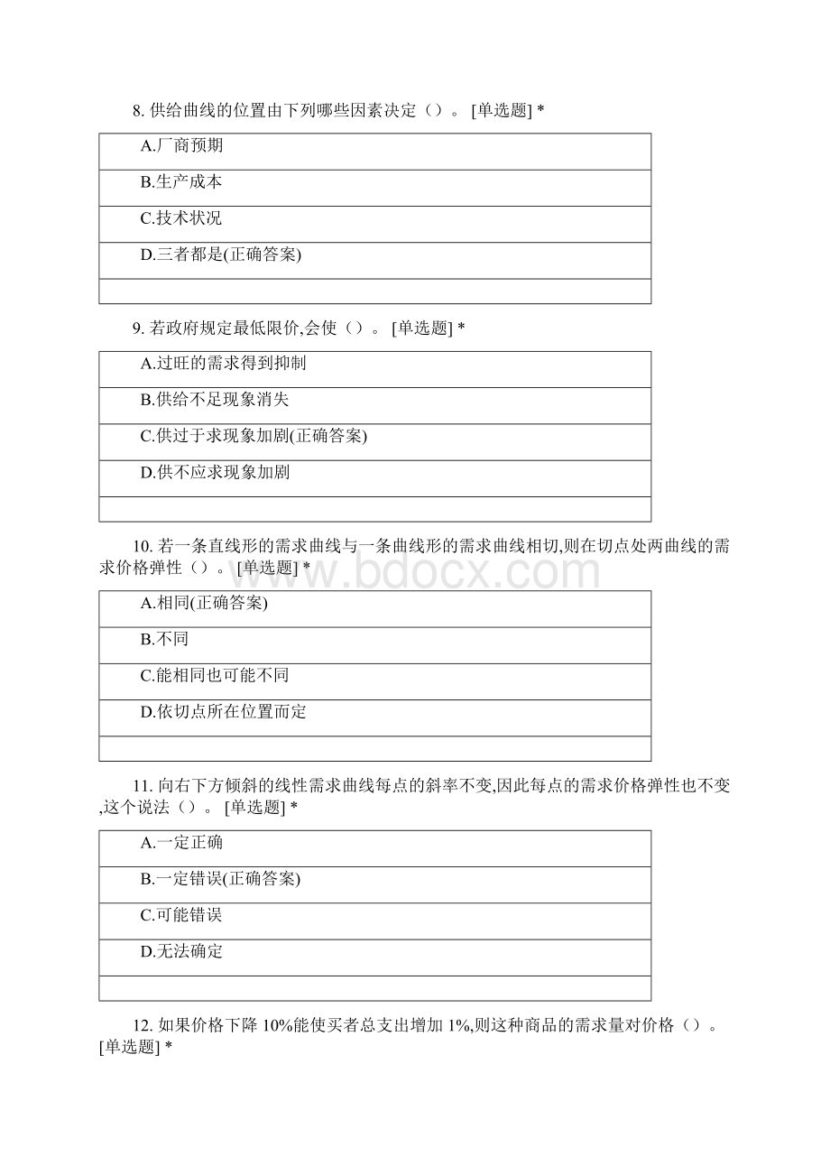 芜湖职业技术学院市场营销专业《微观经济学》第一章需求供给和均衡价格Word格式文档下载.docx_第3页