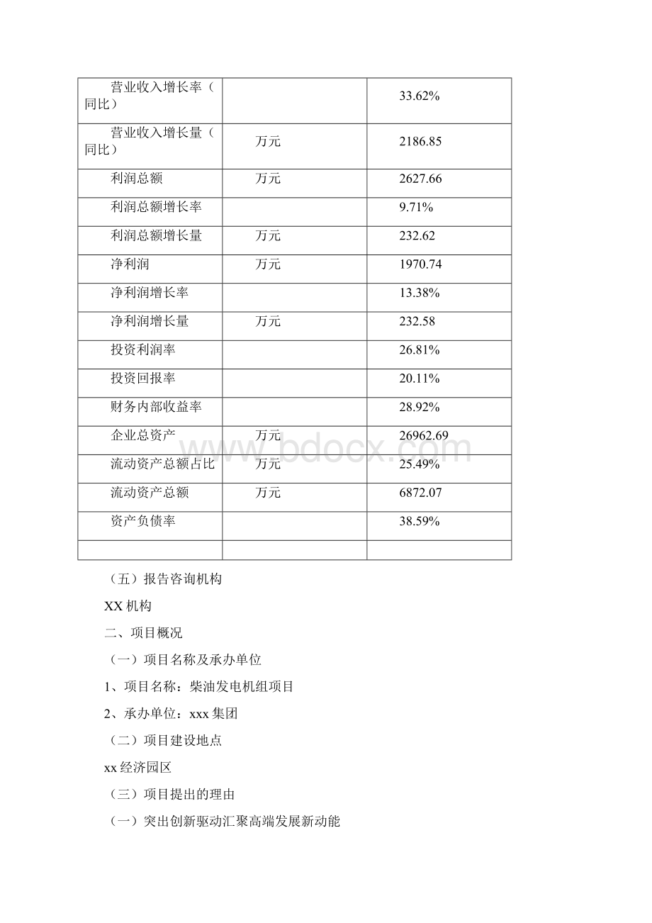 柴油发电机组项目审查申请书参考范文.docx_第3页