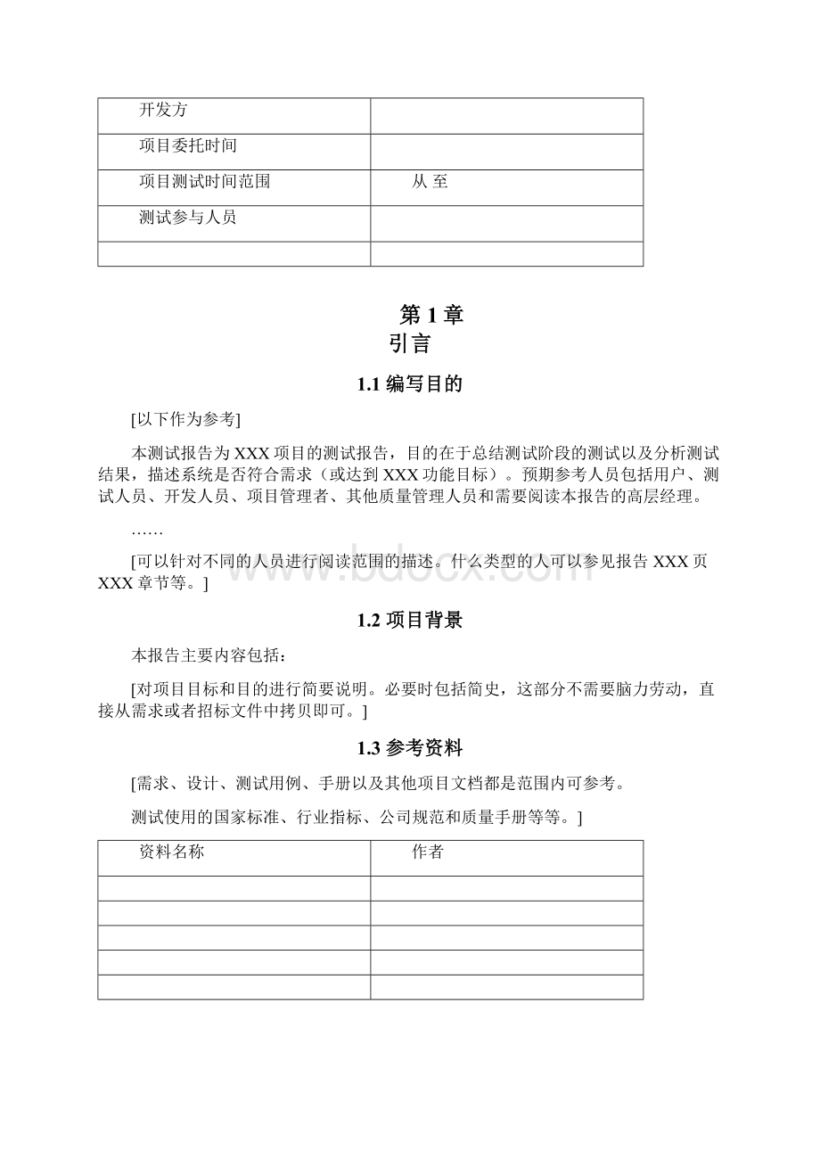 软件测试报告实用模板Word格式.docx_第2页