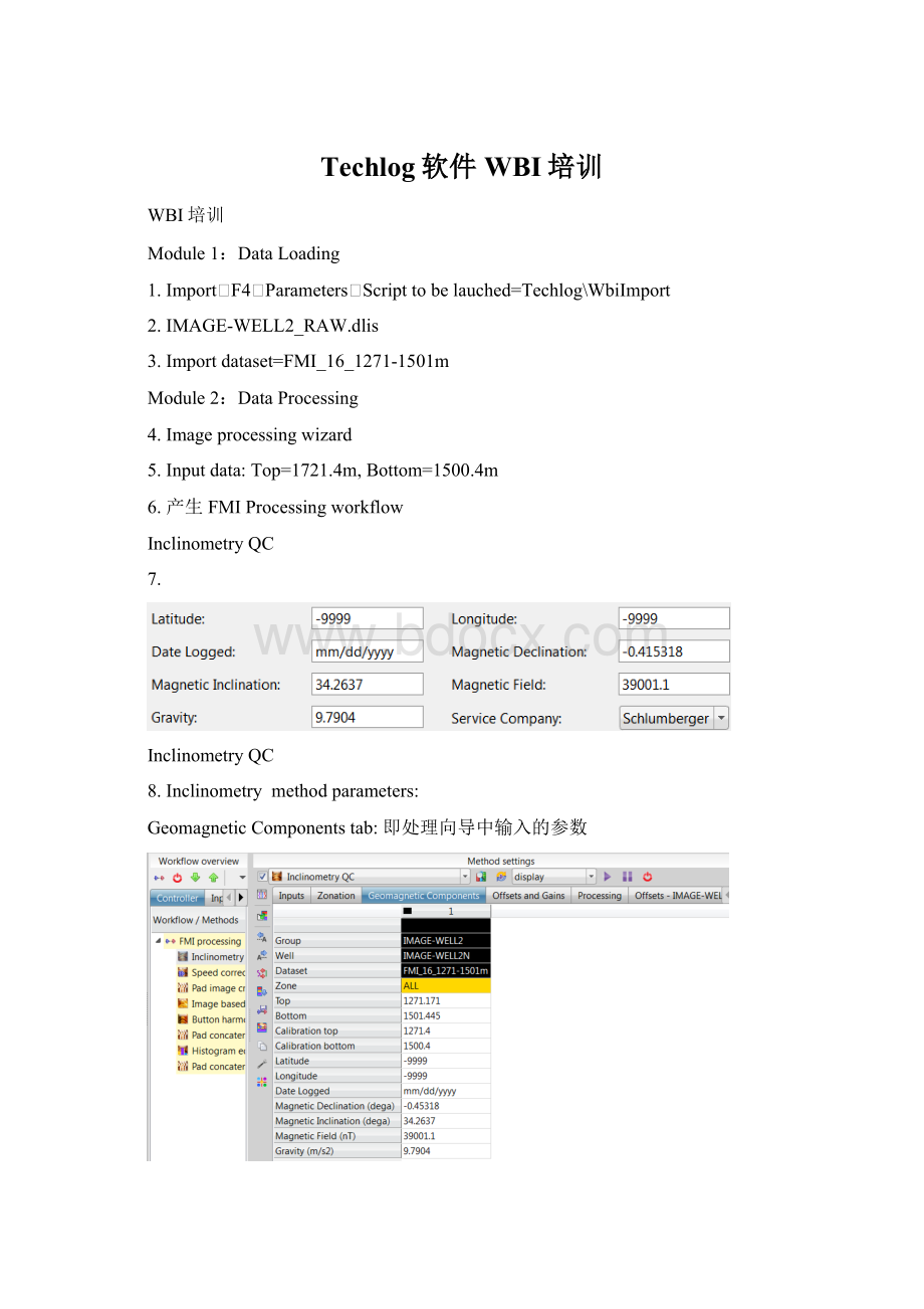 Techlog软件WBI培训.docx