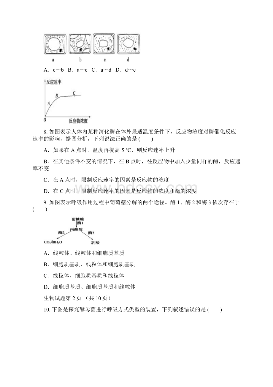 高 三 期 末 生 物 检 测 题.docx_第3页