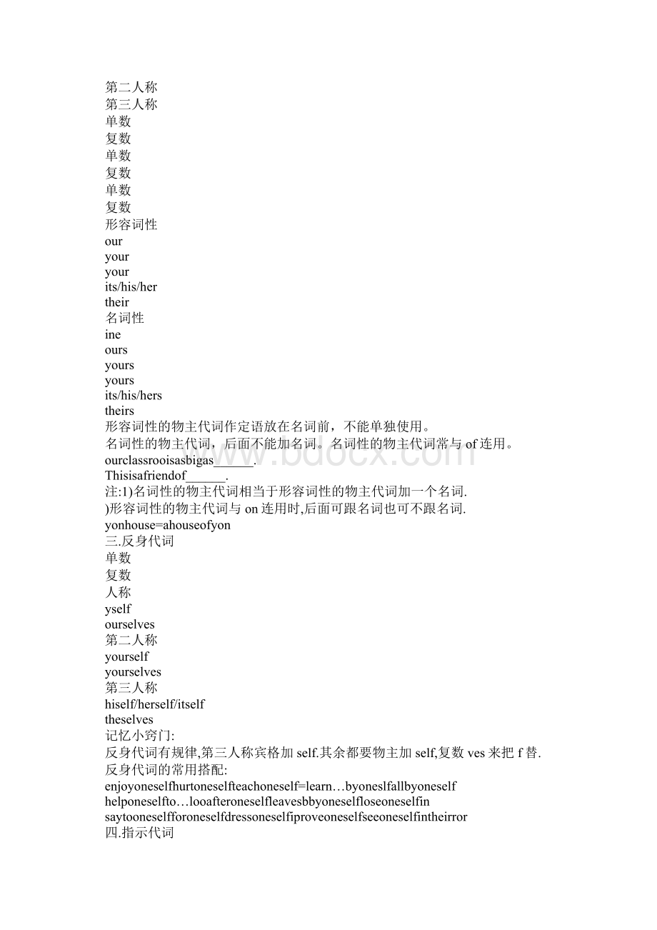 高中英语词法专题代词精品教案.docx_第2页