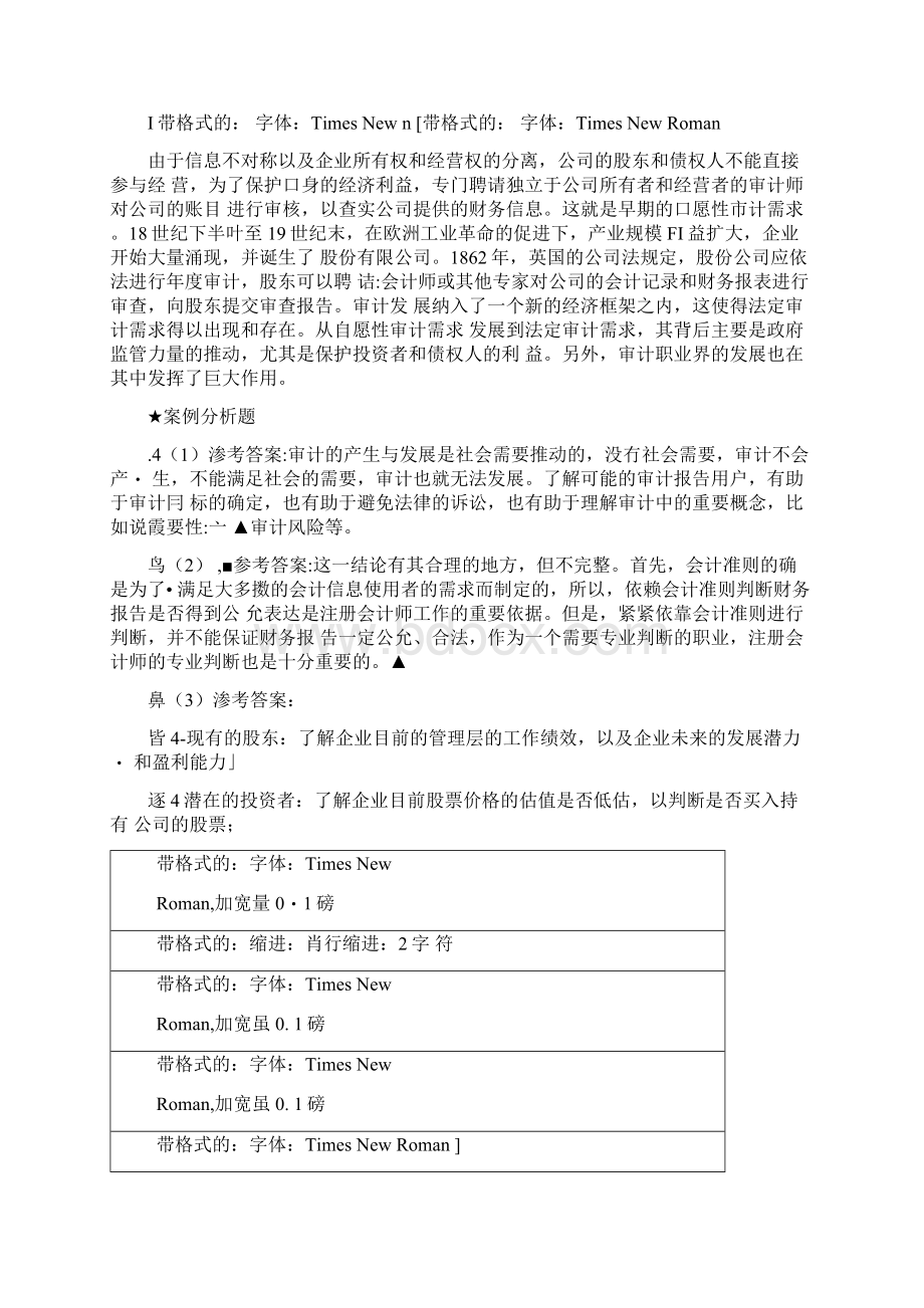 高级审计研究课后习题答案作者刘明辉高级审计研究上网docxWord格式文档下载.docx_第2页