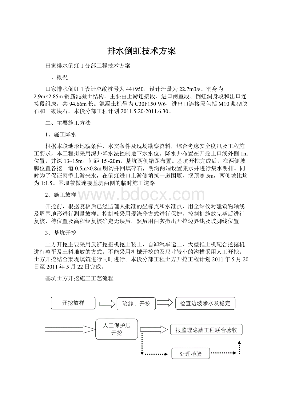 排水倒虹技术方案.docx