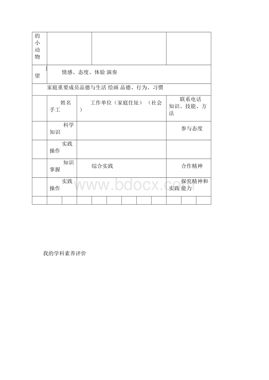 我的中学生成长档案表格.docx_第3页