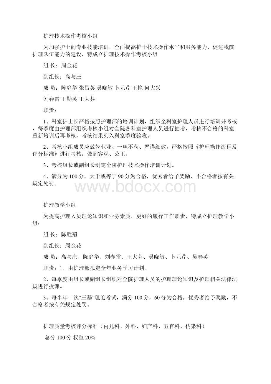 护理质量考核评分标准修订.docx_第3页