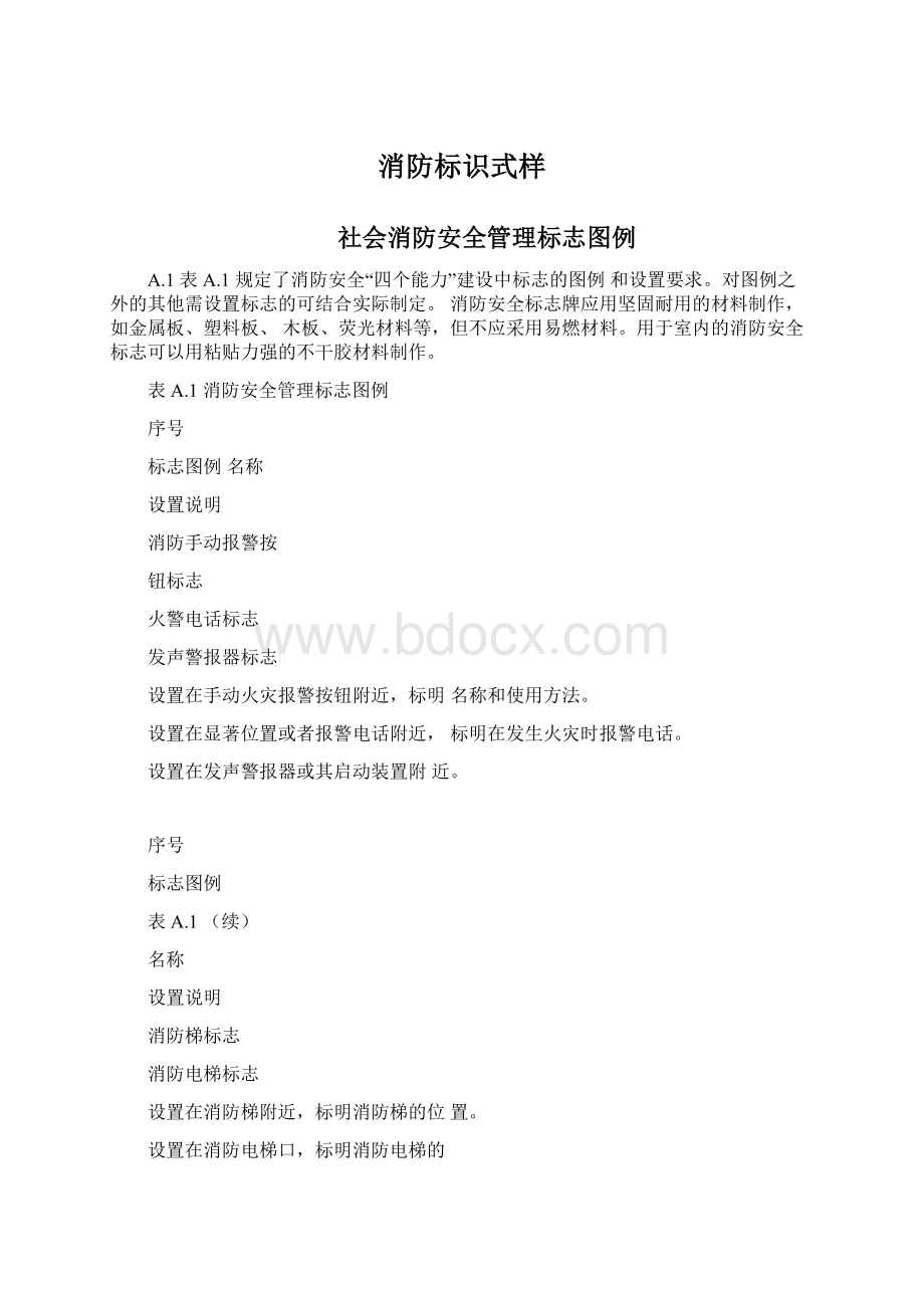 消防标识式样Word格式文档下载.docx