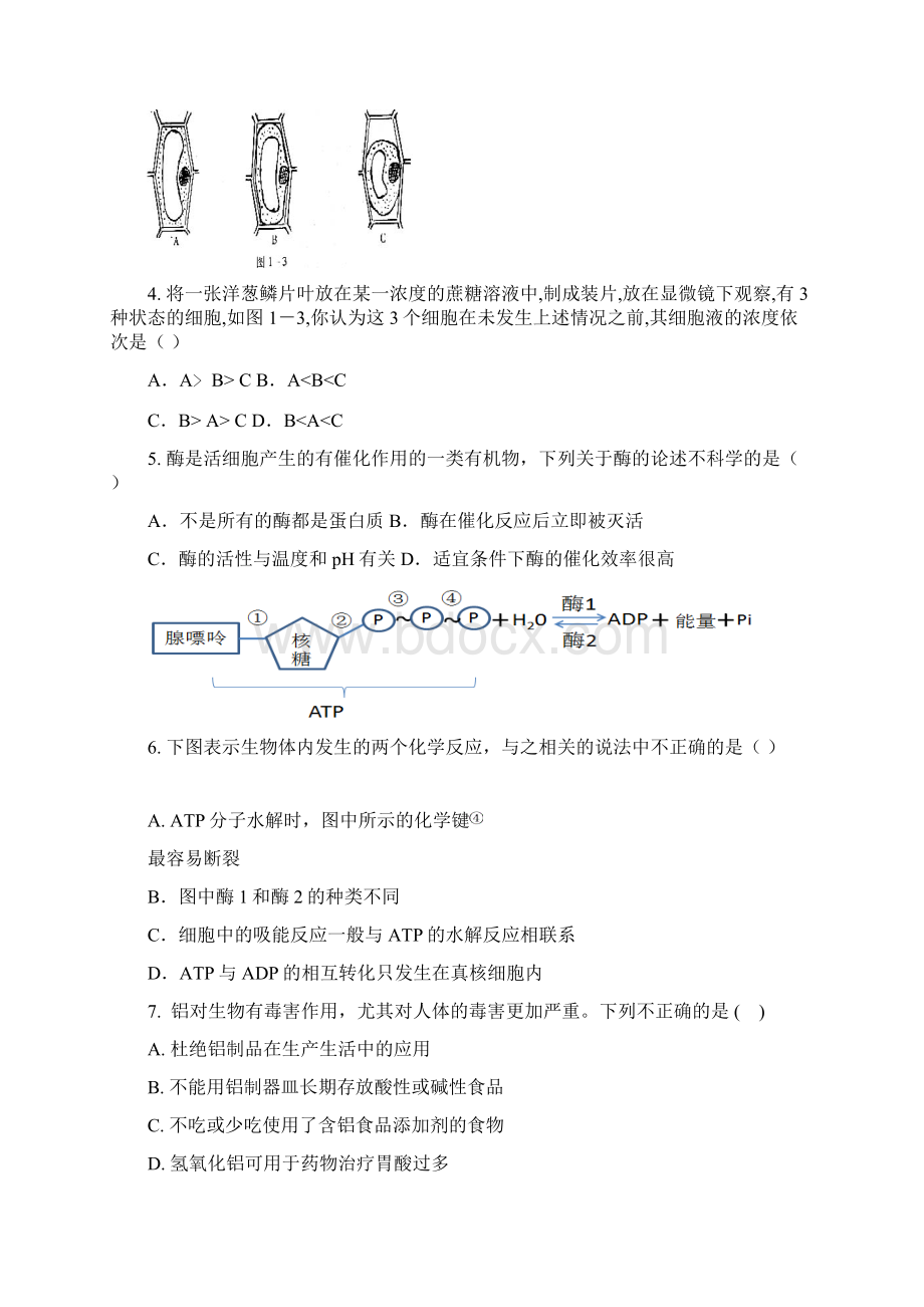 贵州省贵师大附中周林高级中学学年高一下学Word下载.docx_第2页