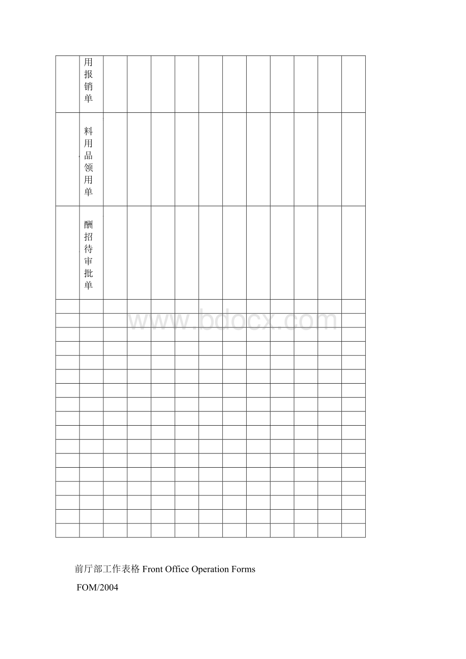 前厅部工作表格汇总FrontOfficeOperationFormsWord文件下载.docx_第2页