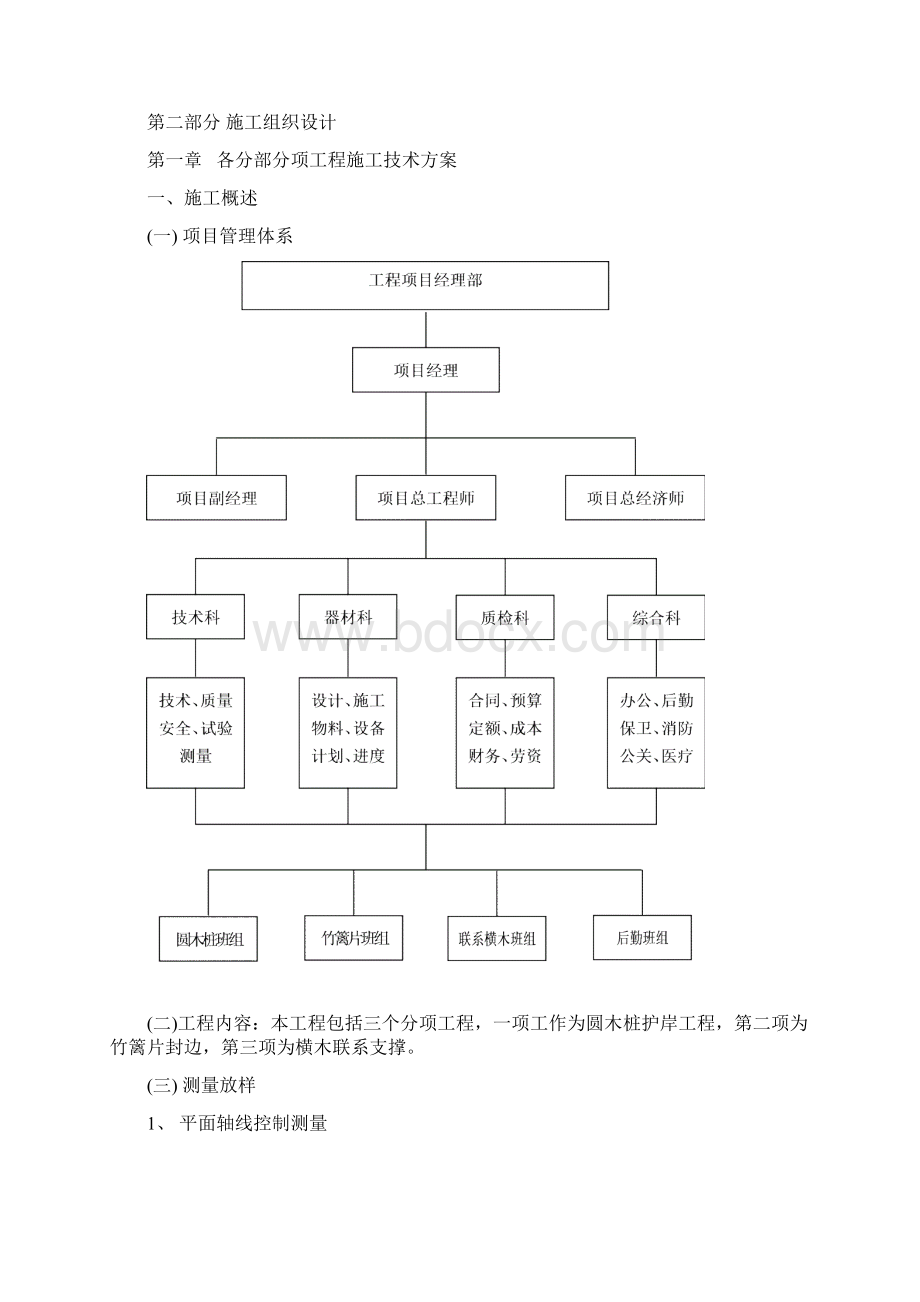 圆木桩护岸施工组织设计讲诉.docx_第2页