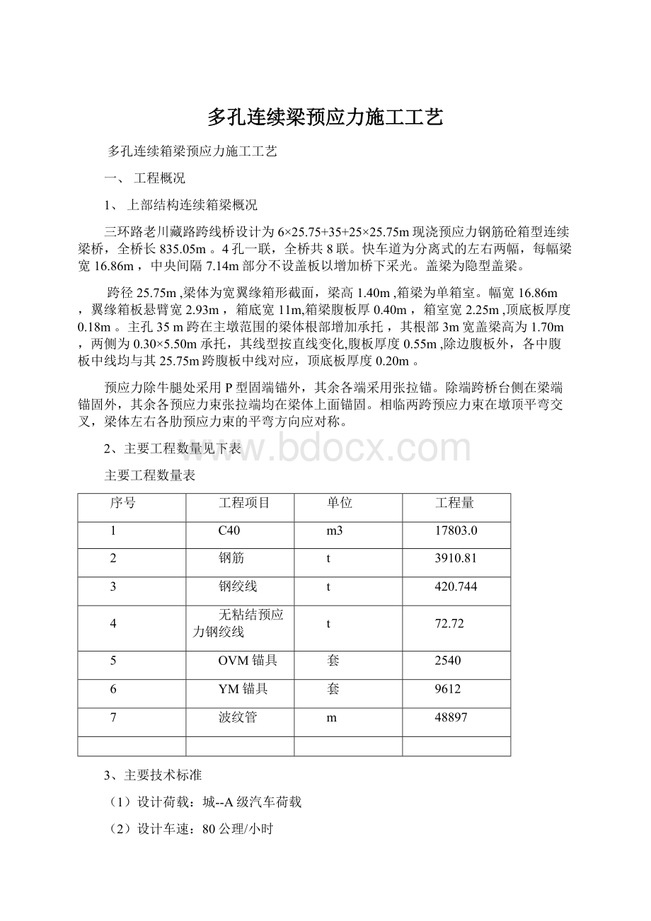 多孔连续梁预应力施工工艺.docx