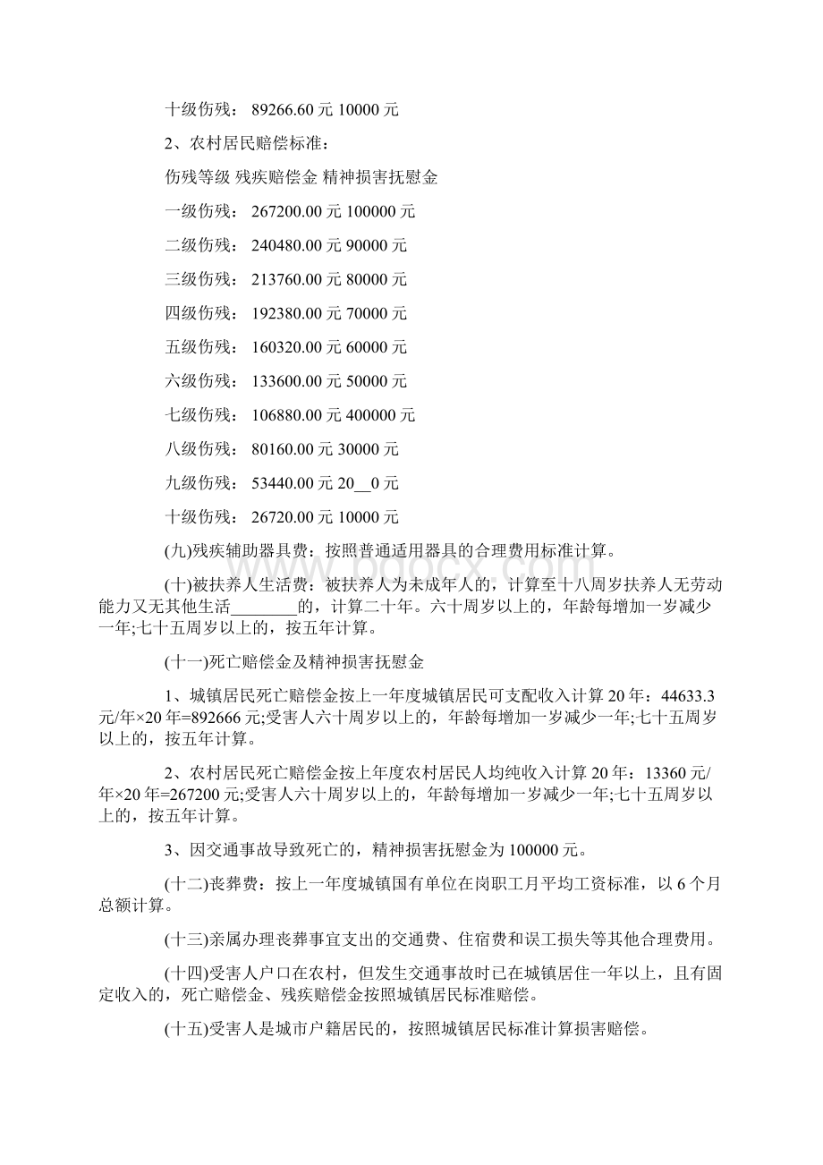 深圳交通事故赔偿标准Word下载.docx_第2页