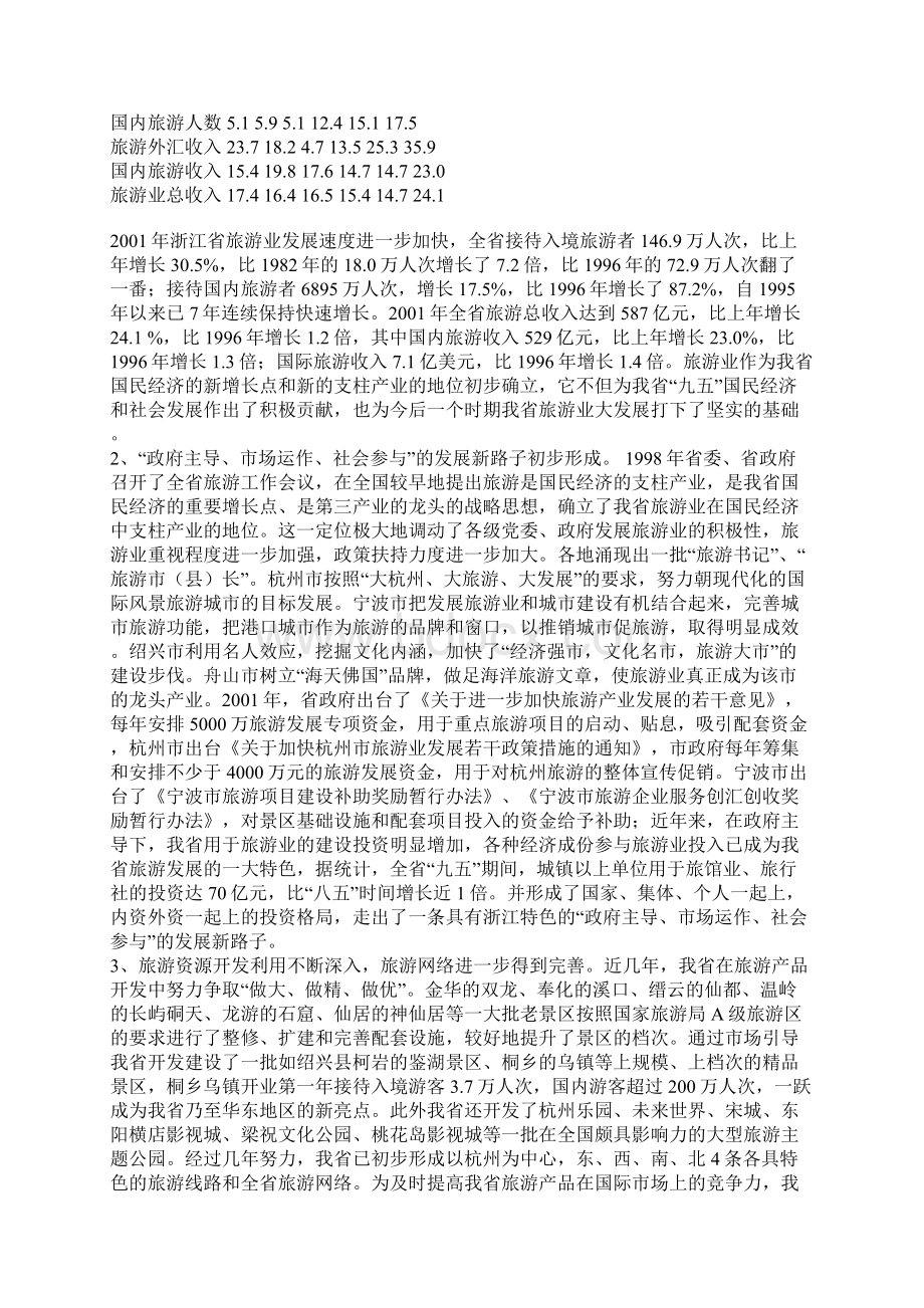 对浙江省旅游业发展现状的解析跟思考.docx_第2页