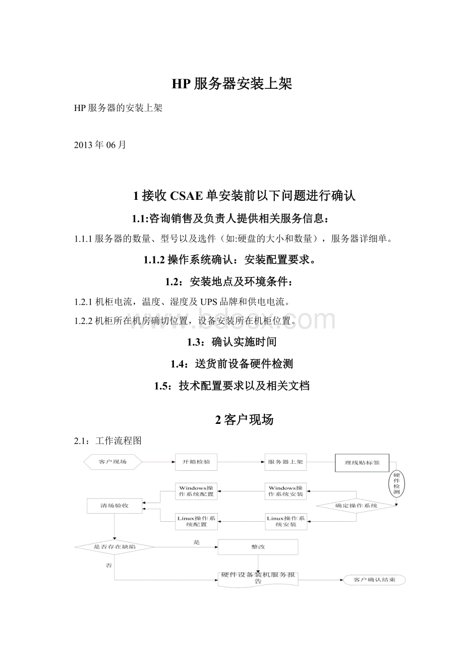 HP服务器安装上架.docx_第1页