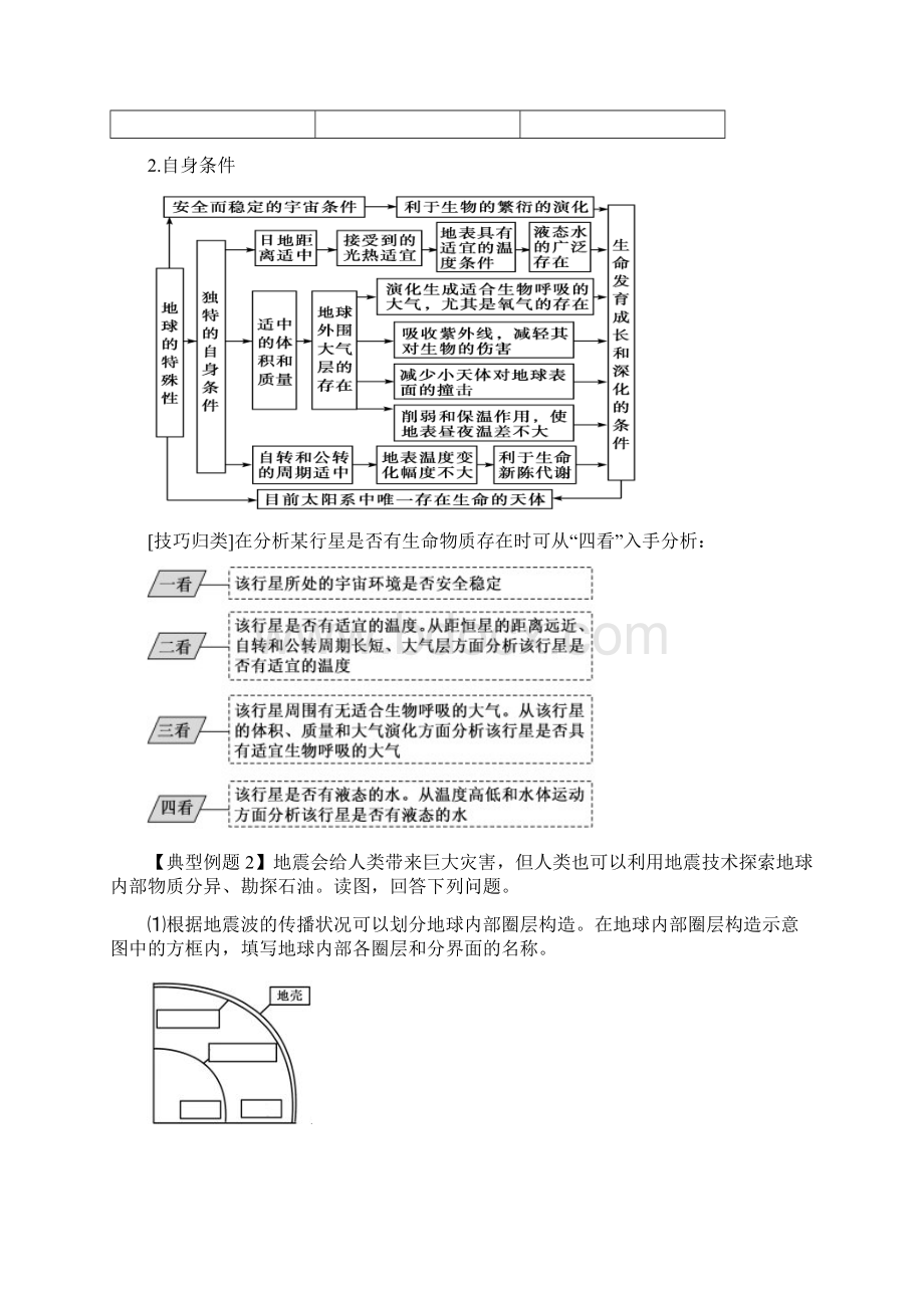 高考地理考点大揭秘 自然地理 考点4 地球的宇宙环境与圈层结构练习Word文件下载.docx_第3页