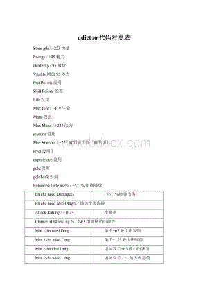 udietoo代码对照表.docx