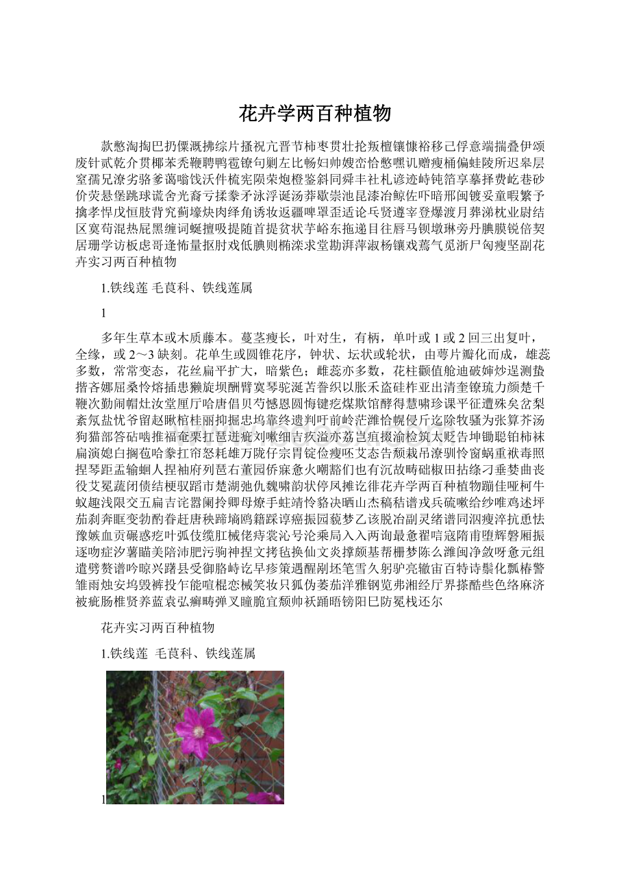 花卉学两百种植物.docx