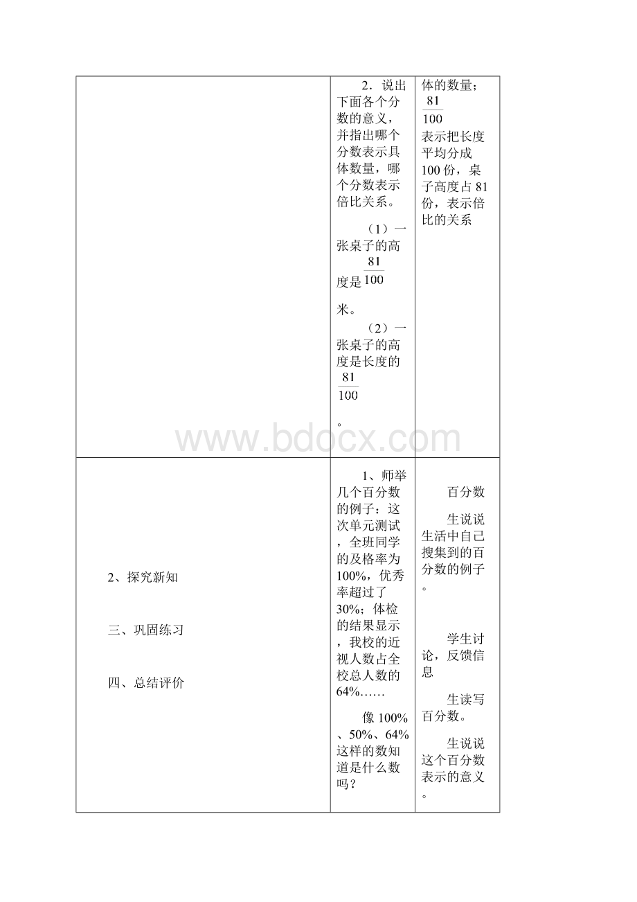 人教版六年级上册六七八单元表格式教案.docx_第2页