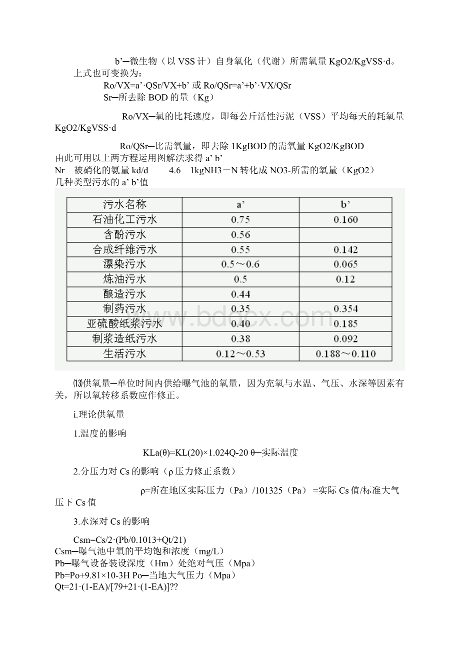 污水处理AO工艺主要设计参数.docx_第2页