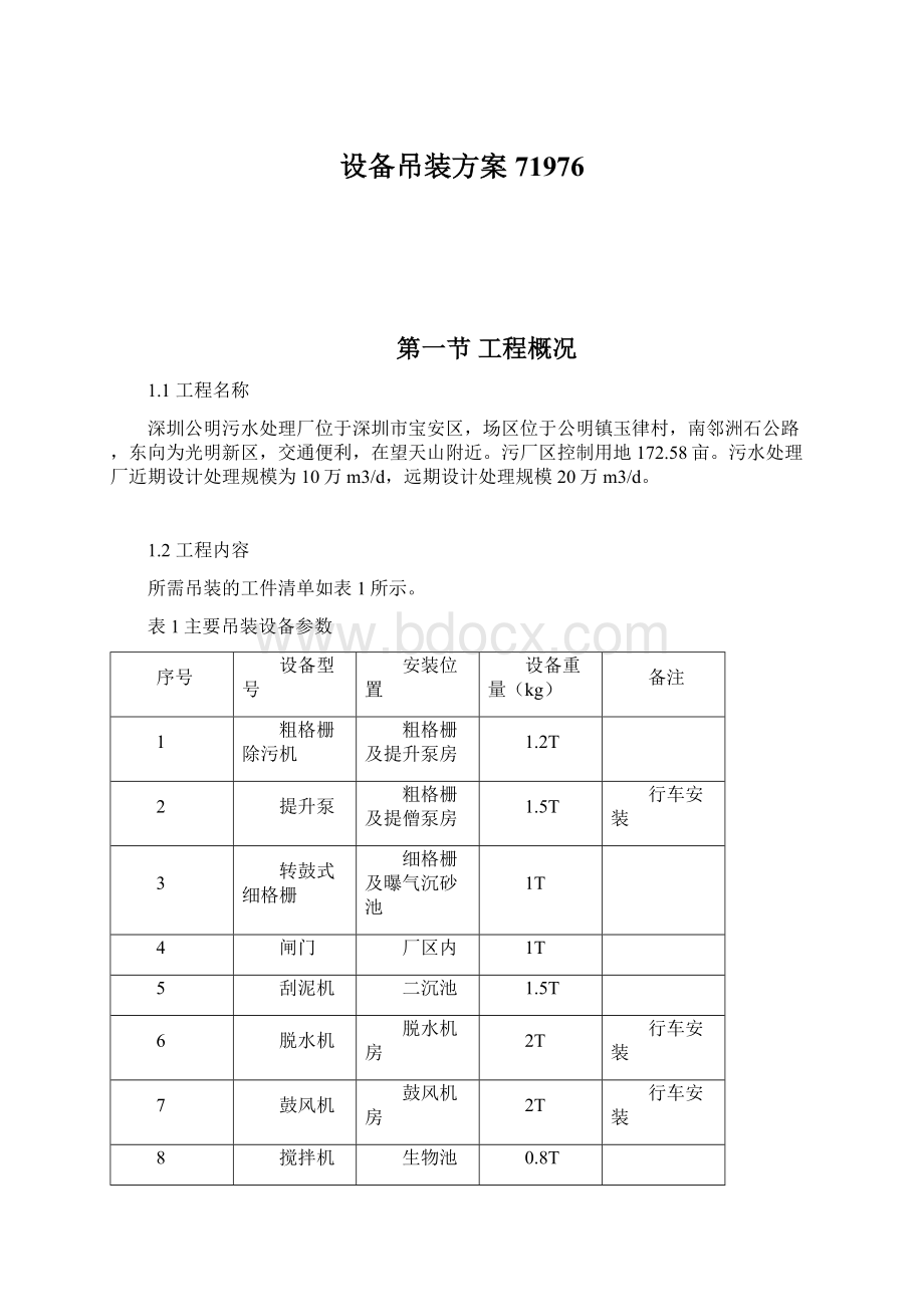 设备吊装方案71976.docx_第1页