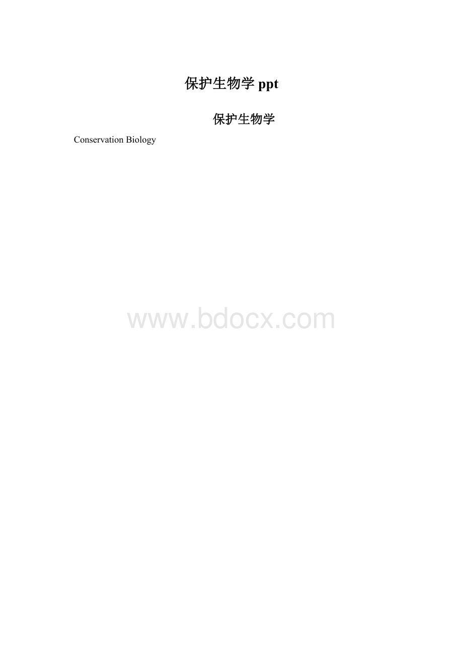 保护生物学pptWord格式文档下载.docx_第1页