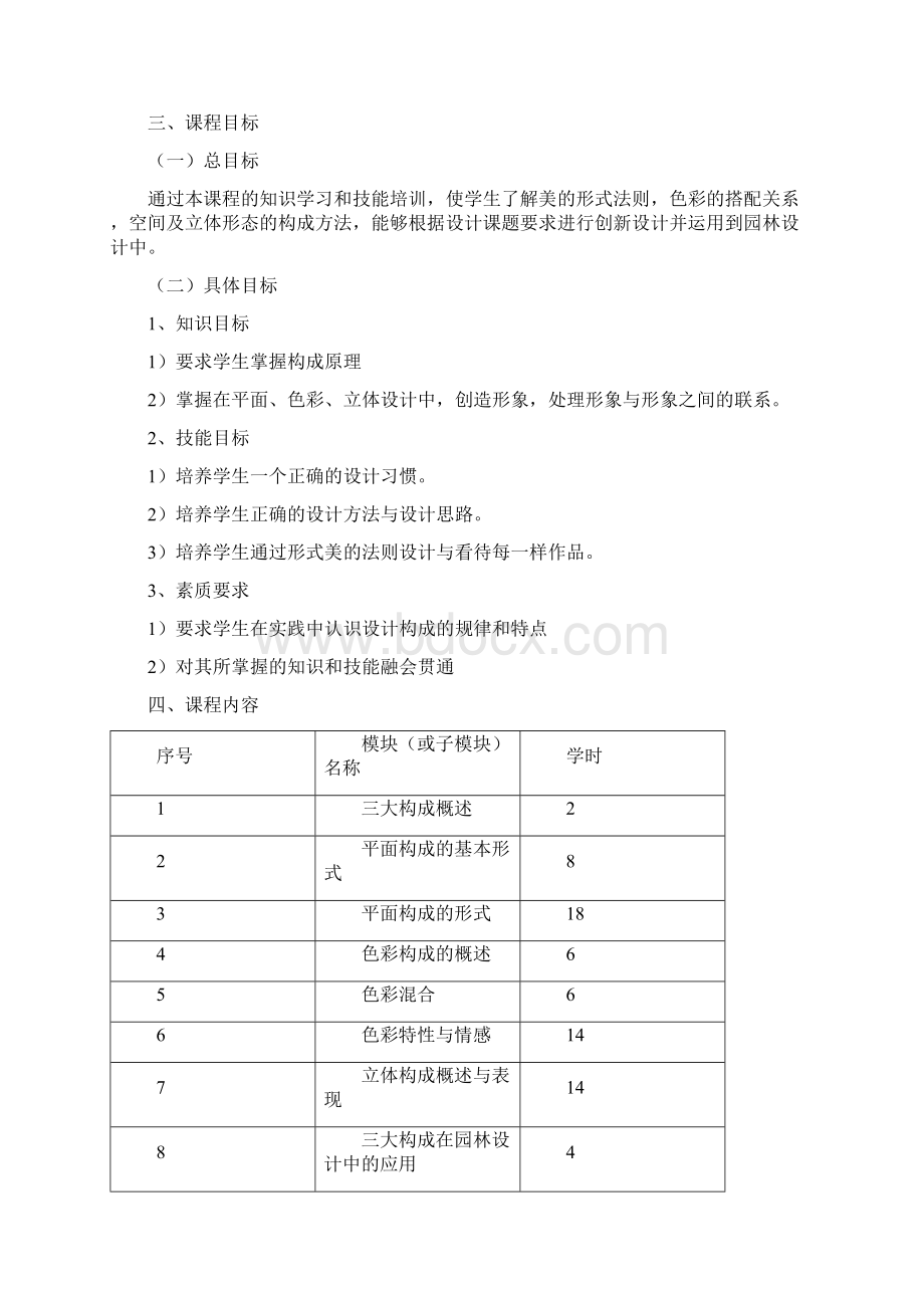 园林构成基础课程标准.docx_第2页