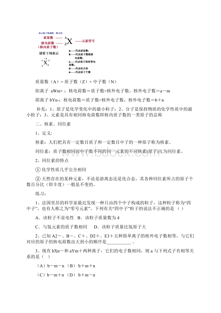 高中化学必修二 第一章 物质结构元素周期律知识点超全面.docx_第2页