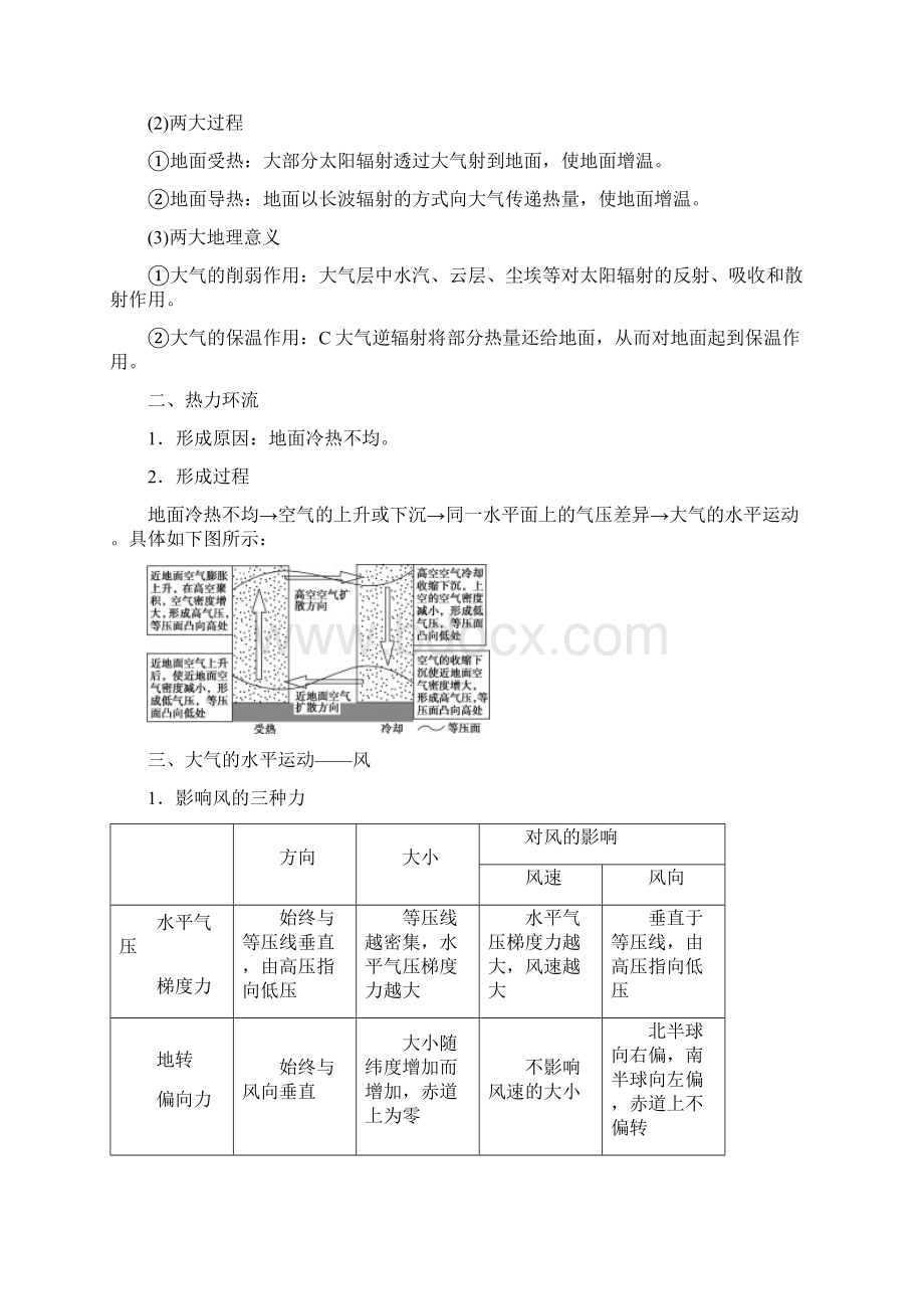 高考地理鲁教版教学指导大气的热状况与大气运动.docx_第3页