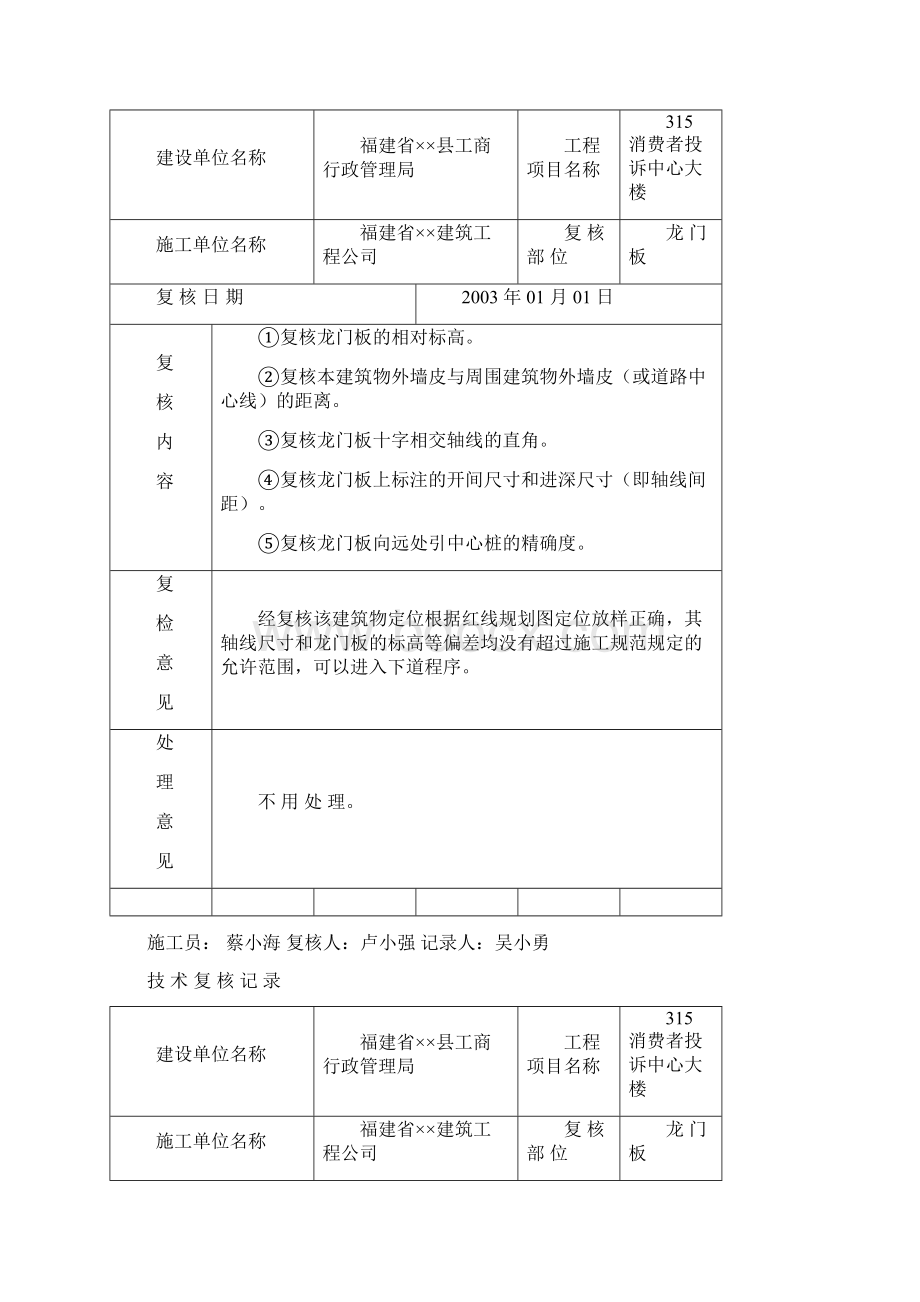 技术复核记录范本资料.docx_第2页